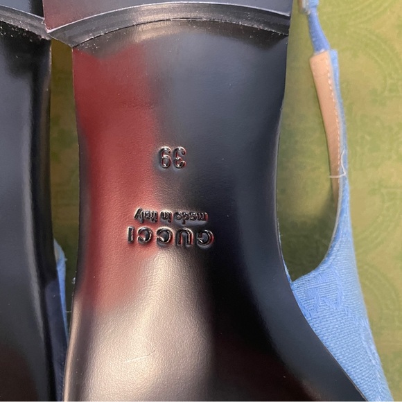 SOLD! NWT Gucci flats sandals slingback size 39 - Picture 5 of 9